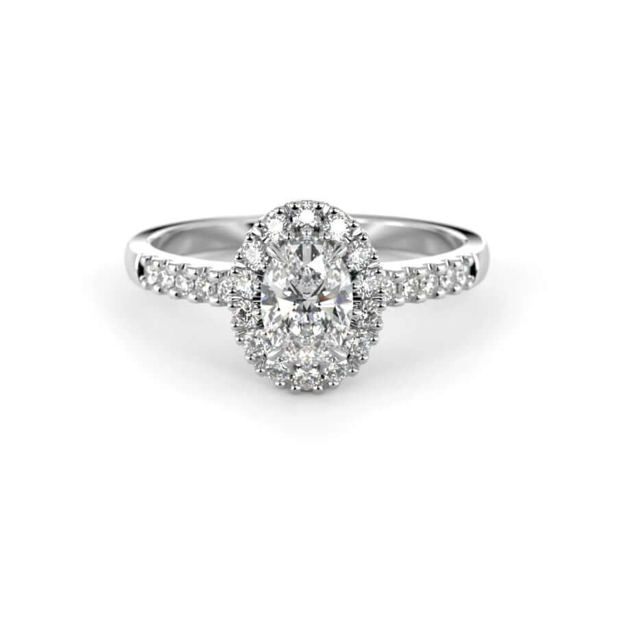 Festive Selena Halo Timanttisormus 727-074