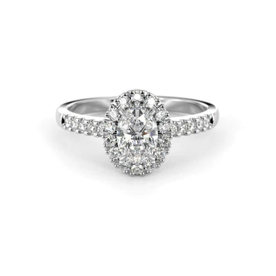 Festive Selena Halo Timanttisormus 727-074