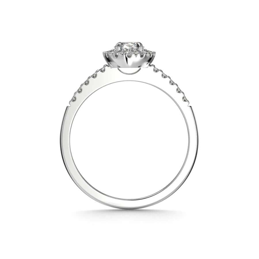 Festive Selena Halo Timanttisormus 727-074