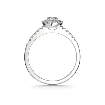 Festive Selena Halo Timanttisormus 727-074