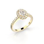 Festive Selena Halo Timanttisormus 727-074