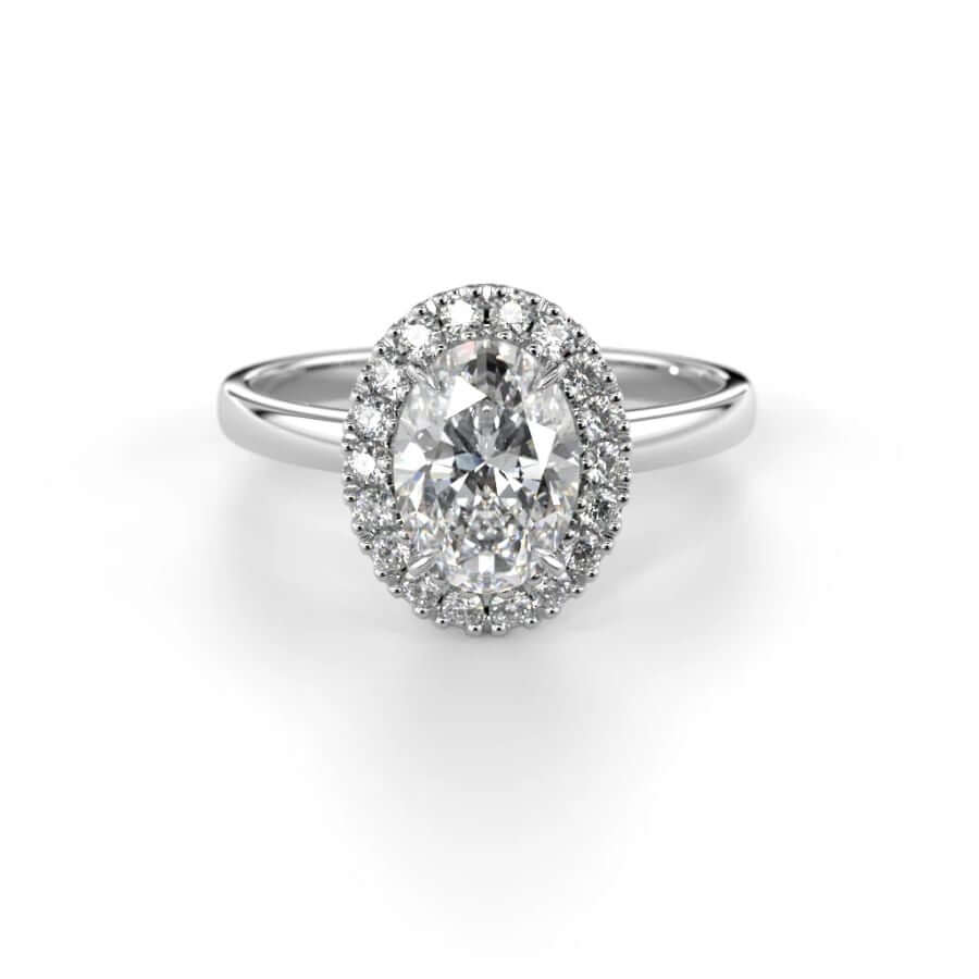 Festive Selena Halo Timanttisormus 728-118
