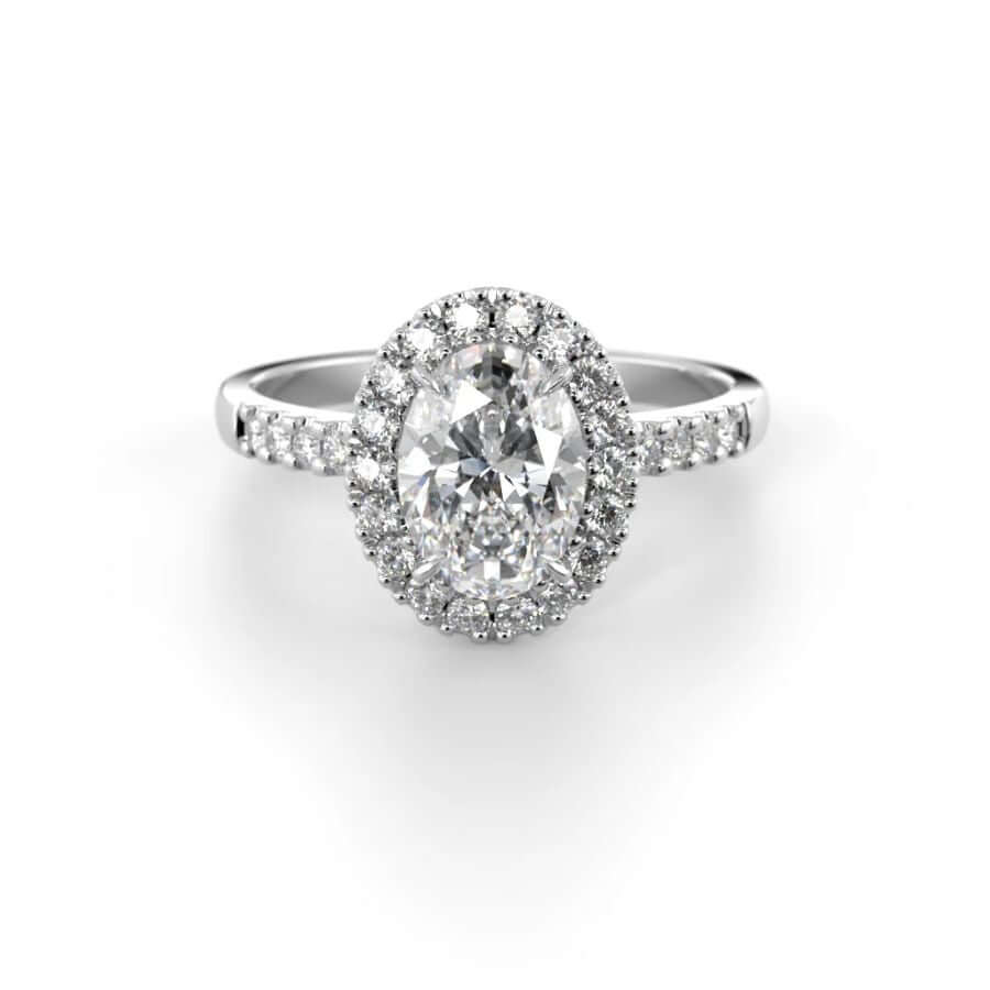 Festive Selena Halo Timanttisormus 729-126