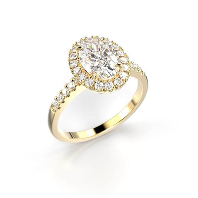 Festive Selena Halo Timanttisormus 729-126