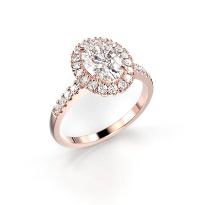 Festive Selena Halo Timanttisormus 729-126