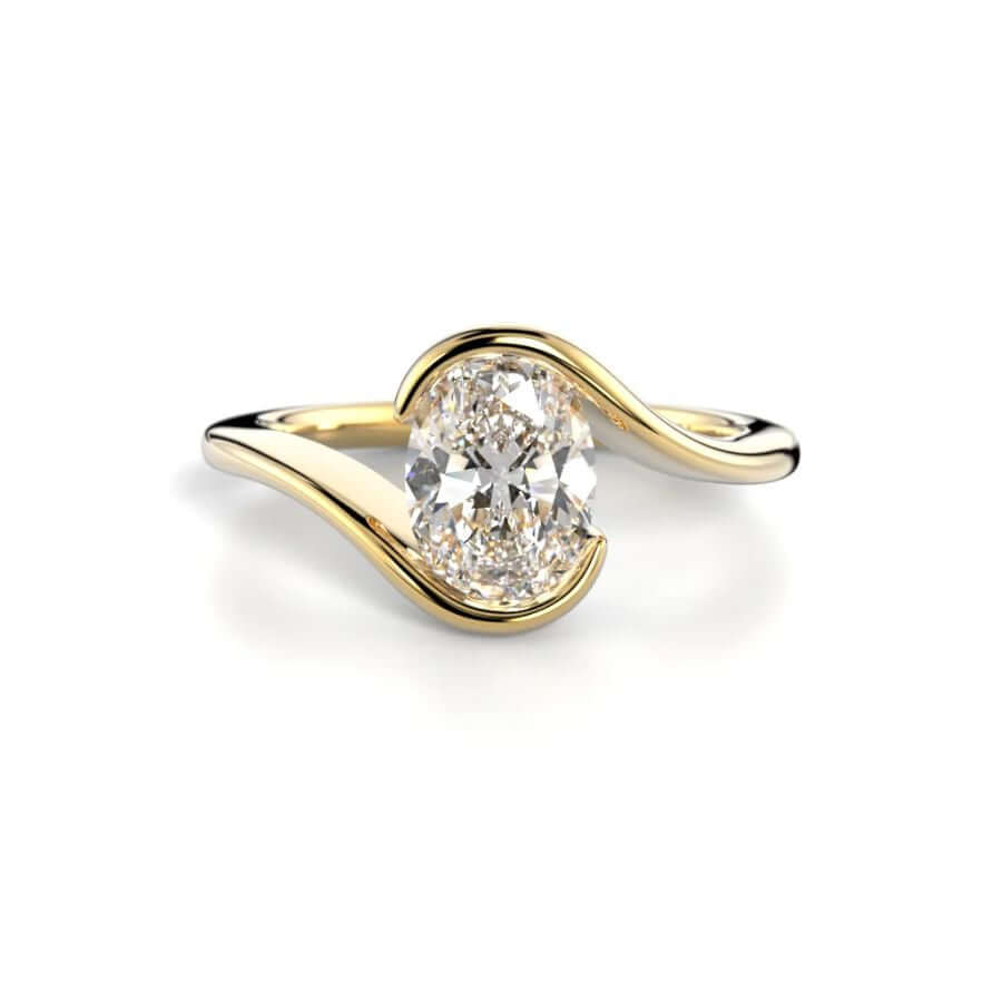 Festive Aurea Oval Timanttisormus 734-100