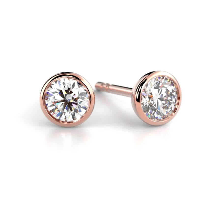 Festive Aurea Bezel Timanttikorvakorut 739-040