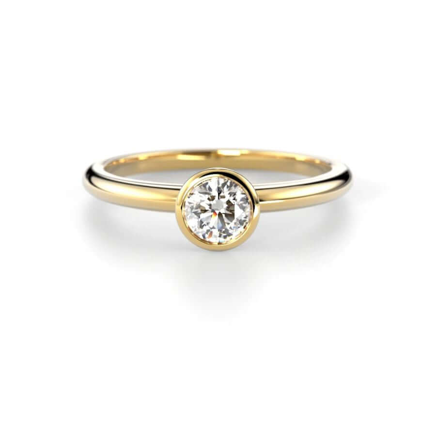 Festive Bezel Siro Round Timanttisormus 741-030