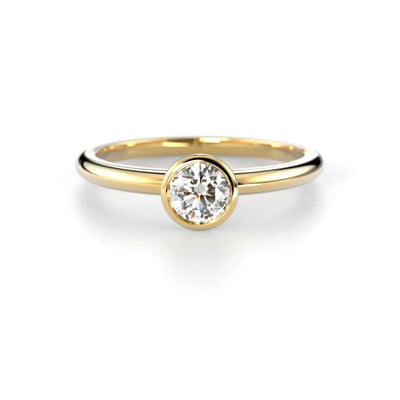 Festive Bezel Siro Round Timanttisormus 741-030