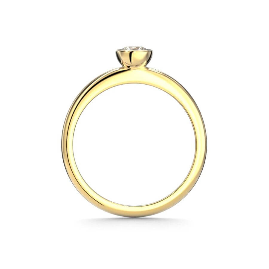 Festive Bezel Siro Round Timanttisormus 741-030