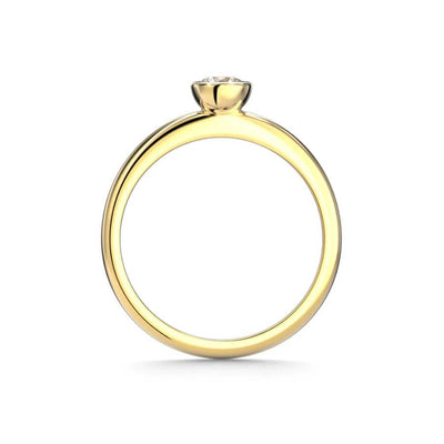 Festive Bezel Siro Round Timanttisormus 741-030