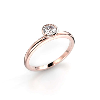 Festive Bezel Siro Round Timanttisormus 741-030