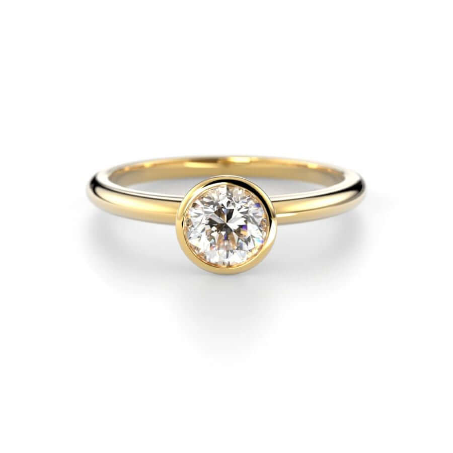 Festive Bezel Siro Round Timanttisormus 741-050