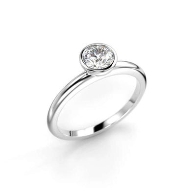 Festive Bezel Siro Round Timanttisormus 741-050