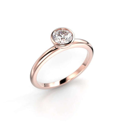 Festive Bezel Siro Round Timanttisormus 741-050