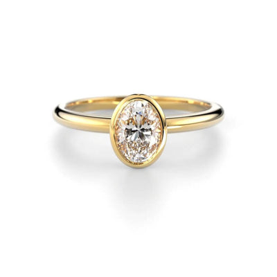 Festive Bezel Siro Oval Timanttisormus 742-050