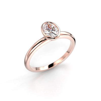 Festive Bezel Siro Oval Timanttisormus 742-050