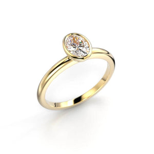Festive Bezel Siro Oval Timanttisormus 742-050