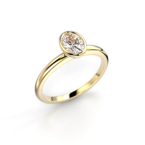Festive Bezel Siro Oval Timanttisormus 742-050