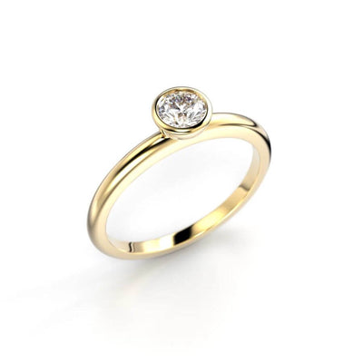 Festive Bezel Siro Round Timanttisormus 741-030