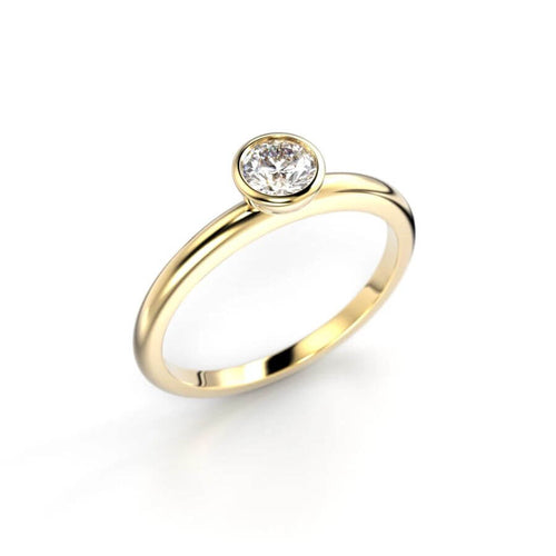 Festive Bezel Siro Round Timanttisormus 741-030