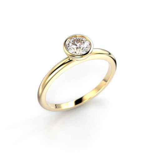 Festive Bezel Siro Round Timanttisormus 741-050