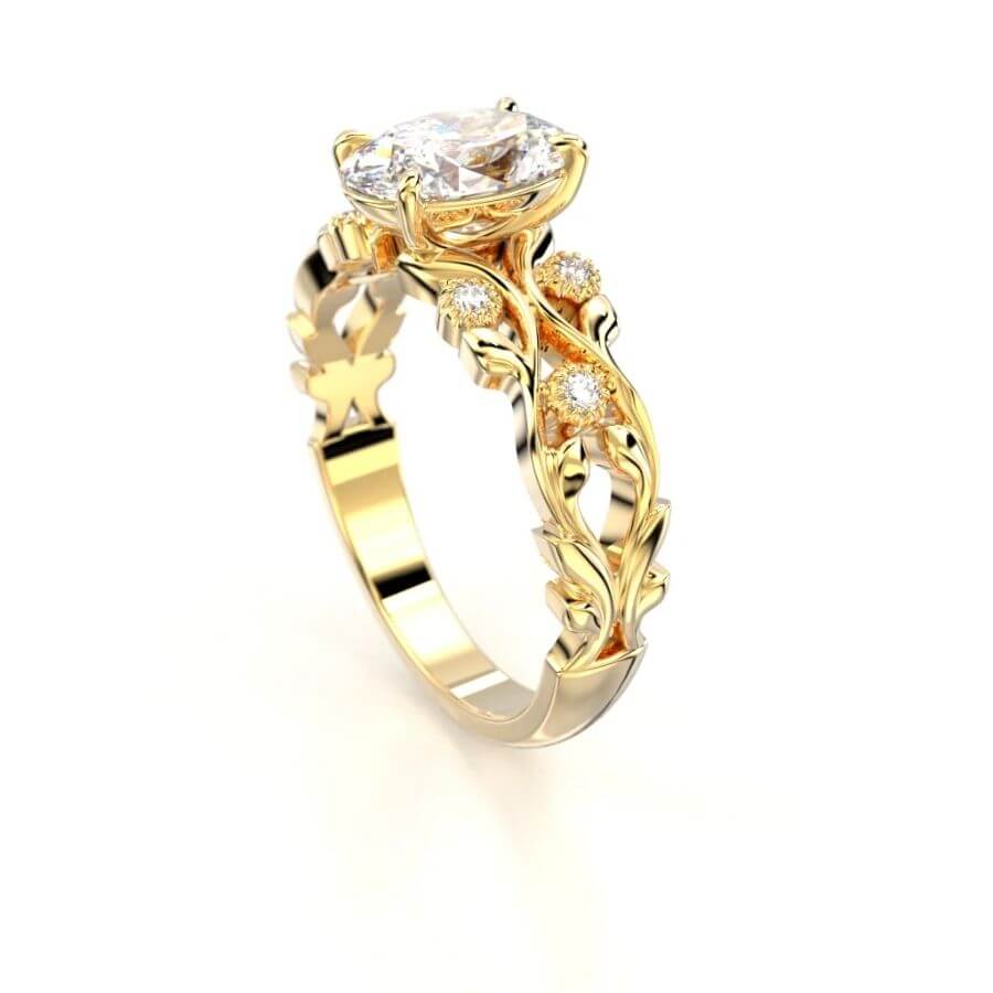 Festive Feeniks Twin Oval Timanttisormus 752-106