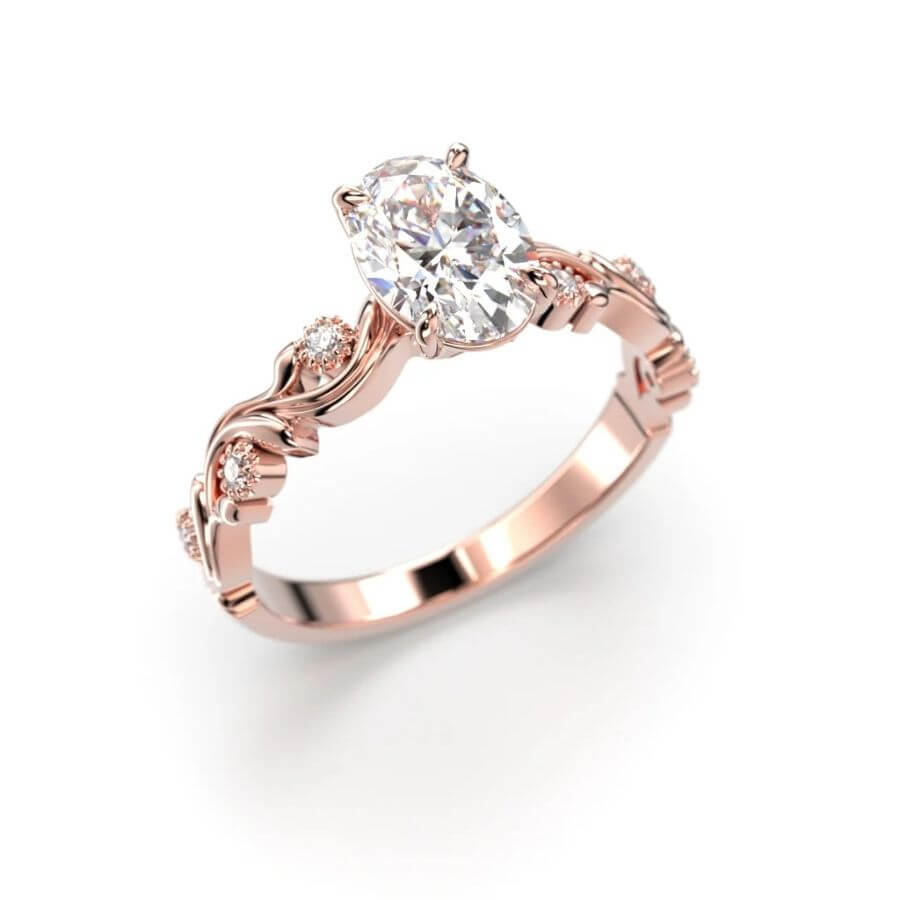 Festive Feeniks Lux Oval Timanttisormus 754-106