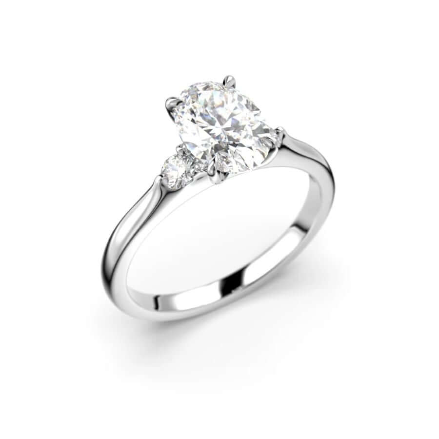 Festive Megan Oval Timanttisormus 753-114