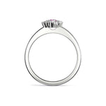 Festive Nadja Halo Pink Timanttisormus 690-028P
