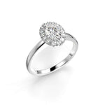 Festive Selena Halo Timanttisormus 726-064