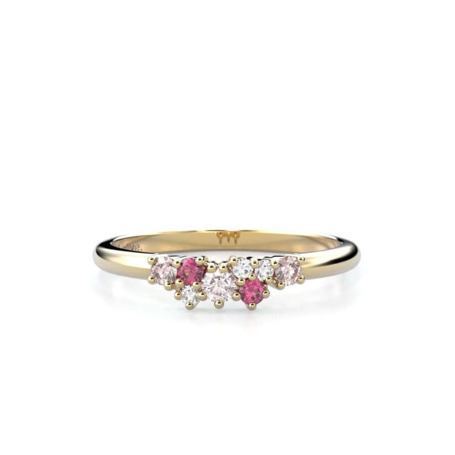 Festive Nadja Pink Timanttisormus 650-018P