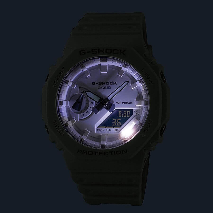 Casio G-Shock Tone on Tone White GA-2100-7A7ER