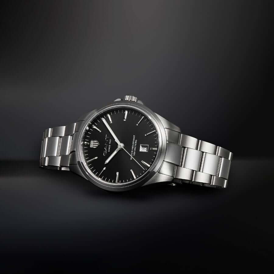 GANT Prestige GP316 Kello P316002 mustassa kellotaulussa teräsranneke
