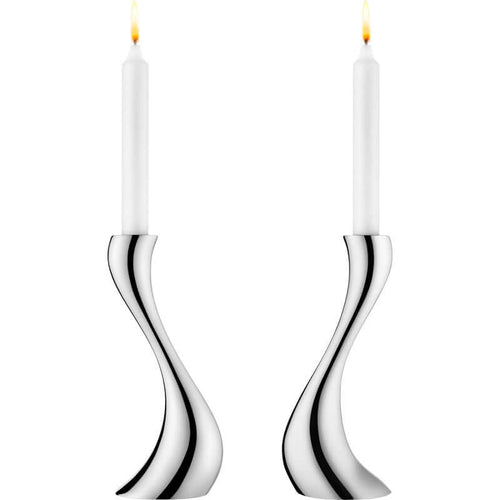 Georg Jensen Cobra kynttilänjalat 2 kpl