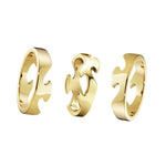 Georg Jensen Fusion Kolme Osainen Kultasormus