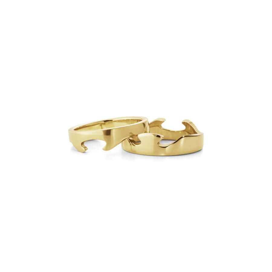 Georg Jensen Fusion Kolme Osainen Kultasormus