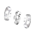 Georg Jensen Fusion Kolme Osainen Valkokultasormus