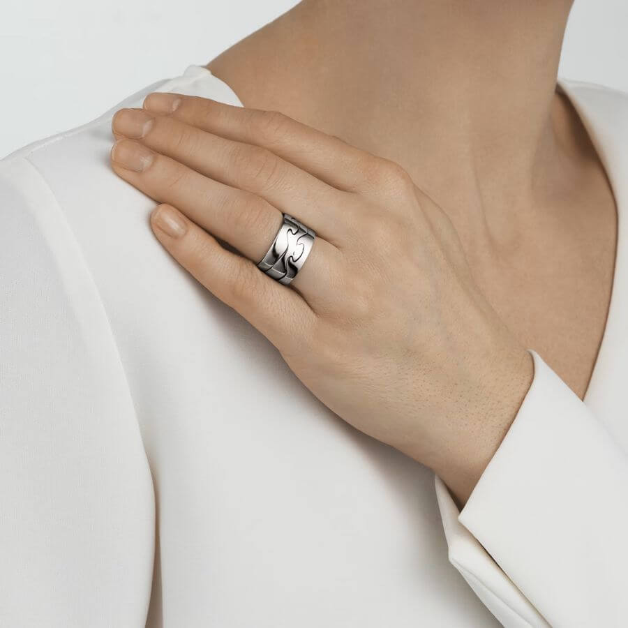 Georg Jensen Fusion kolme osainen sormus 