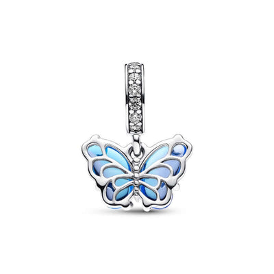 Pandora Moments Blue Murano Glass Butterfly hela 