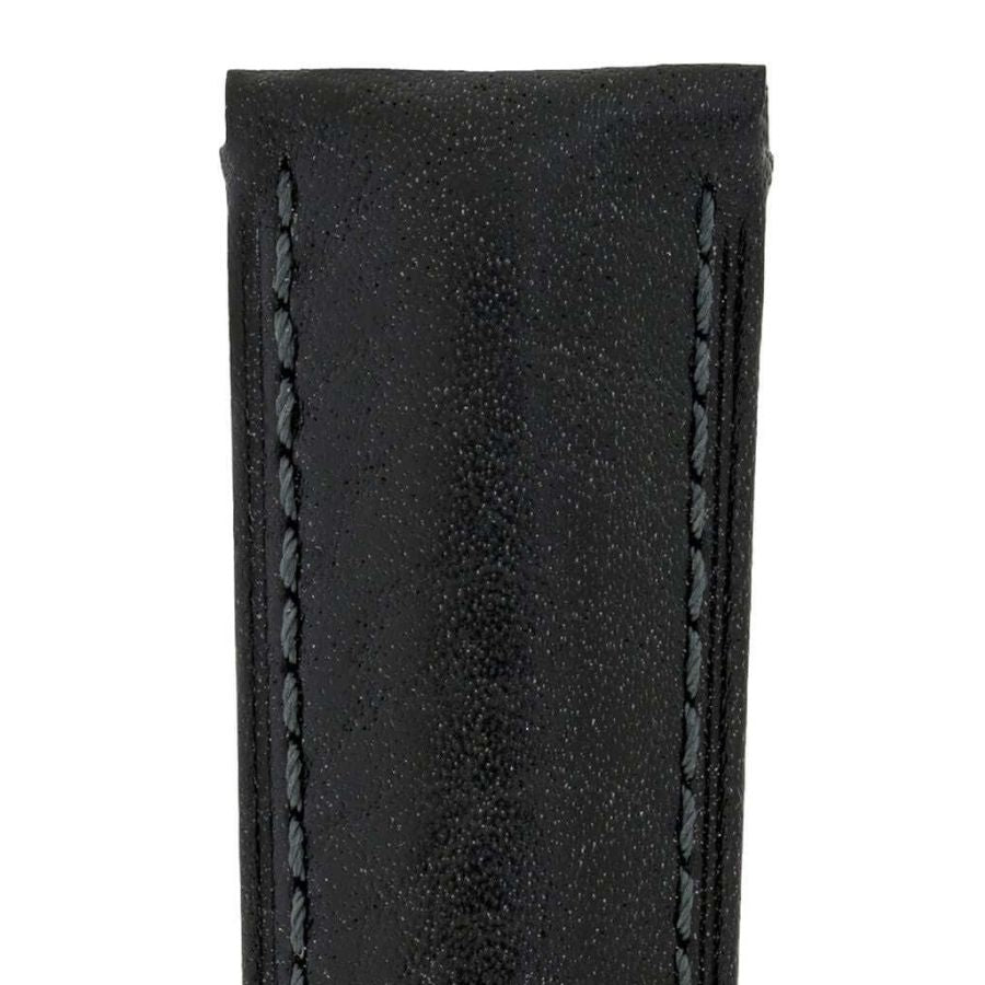 Hirsch Camelgrain musta kellon ranneke 01009050-1