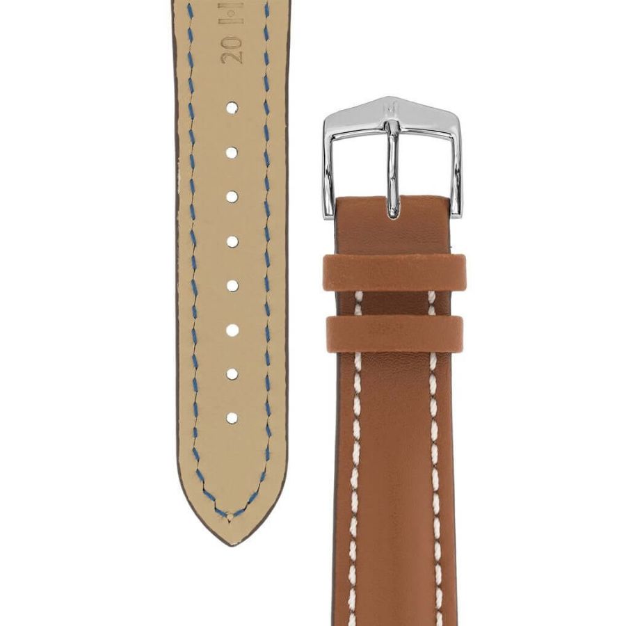Hirsch Heavy Calf ruskea kellon ranneke 01475070-2