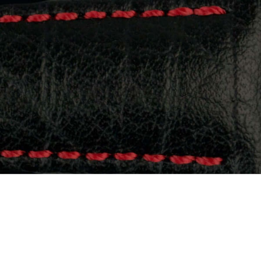 Hirsch Jumper musta punainen kellon ranneke 04402051-18