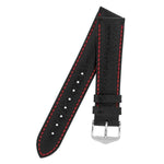 Hirsch Jumper musta punainen kellon ranneke 04402051-18