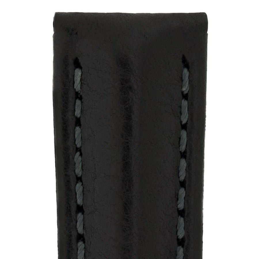 Hirsch Lucca musta kellon ranneke 04902050