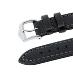 Hirsch Lucca musta kellon ranneke 04902050