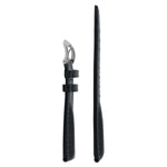 Hirsch Lucca musta kellon ranneke 04902050