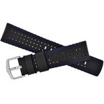 Hirsch Robby musta sininen kellon ranneke 0918094050