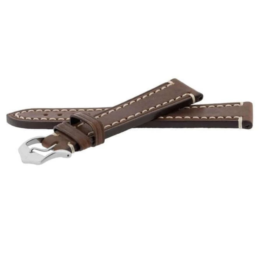 Hirsch Liberty tummanruskea kellon ranneke 10900210-20