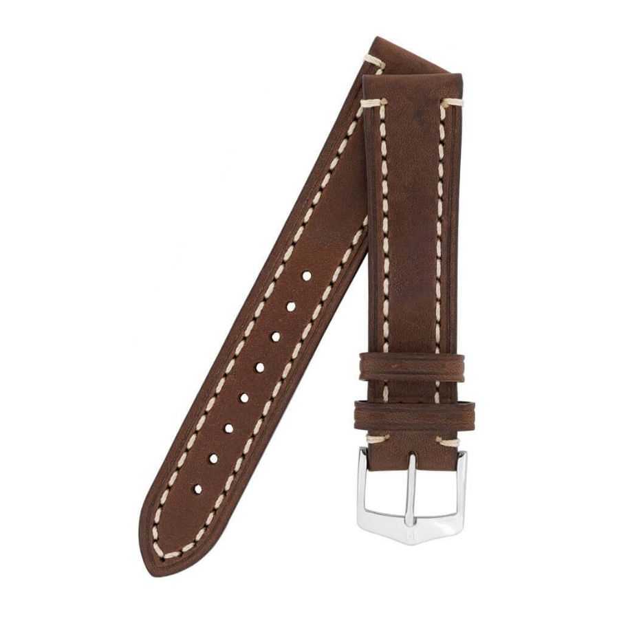 Hirsch Liberty tummanruskea kellon ranneke 10900210-20